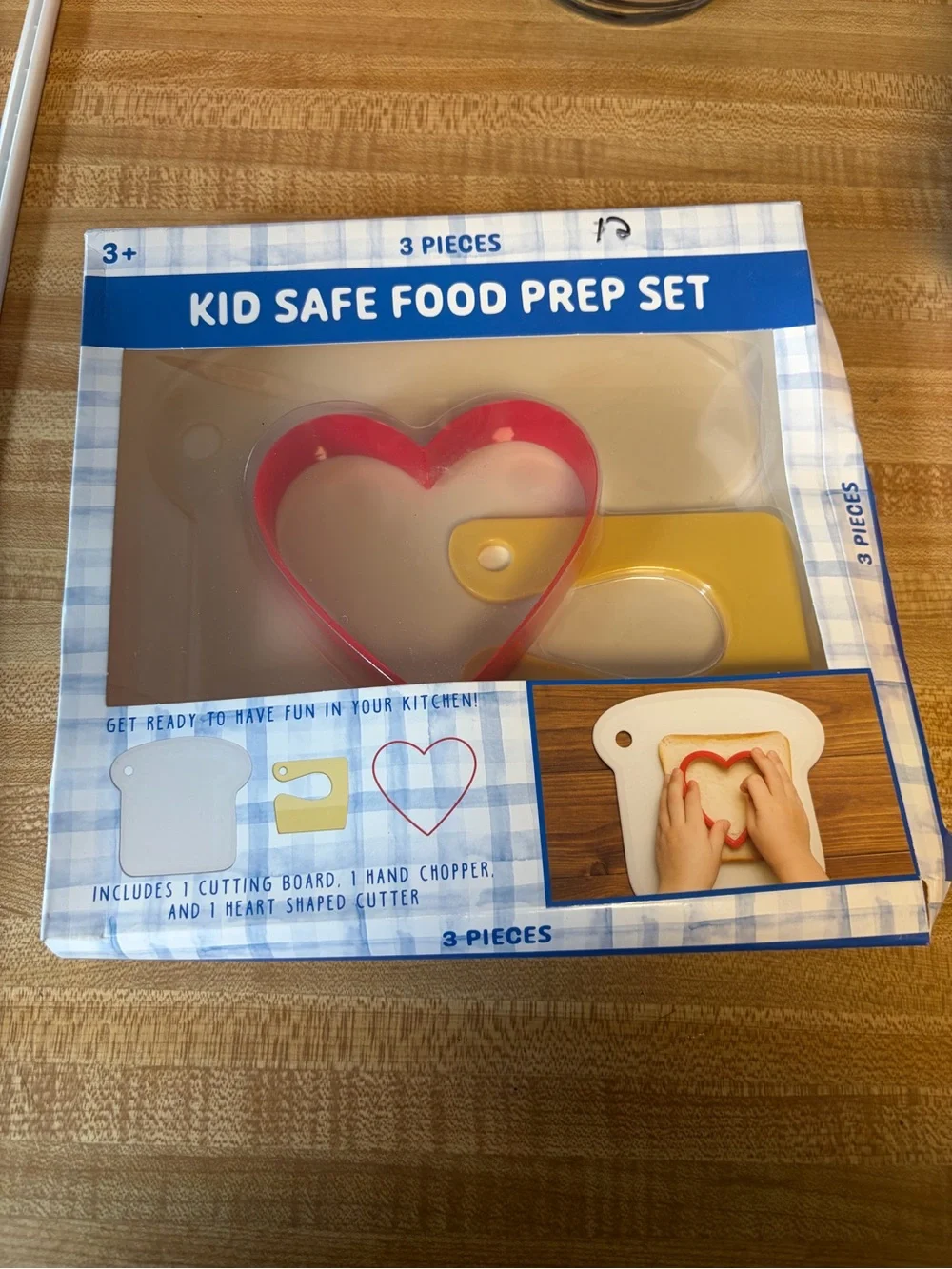 Kid Safe Food Prep Set - Heart Cutter & Yellow Chopper